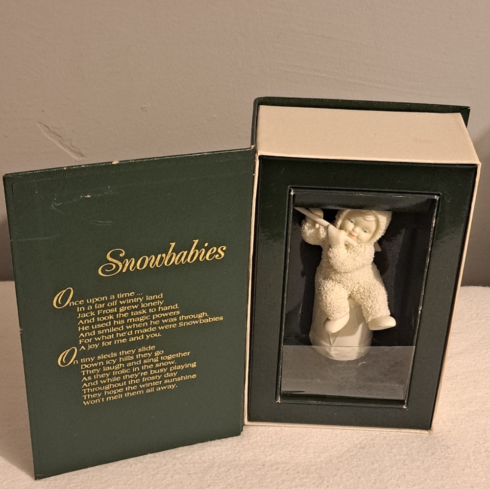 Snowbabies Figurine I'll Play A Christmas Tune